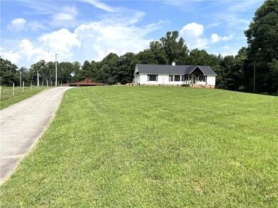 front yard looking at house