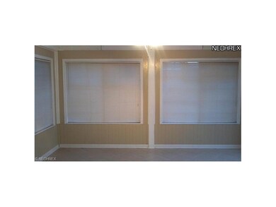 Interior view of the three season sun room