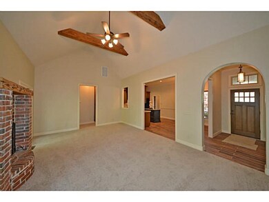 Den/Family/Great Room. Arched entry to family room