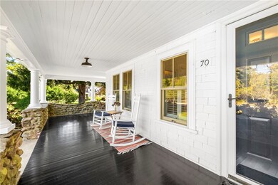 Wraparound front porch