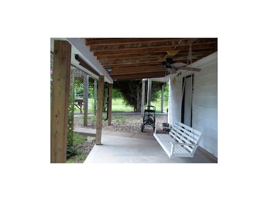 Covered patio attached to garage
