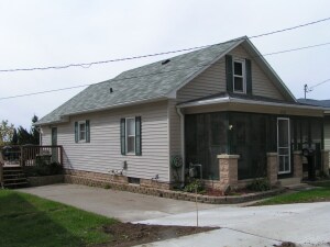 Parking Pad on side of home