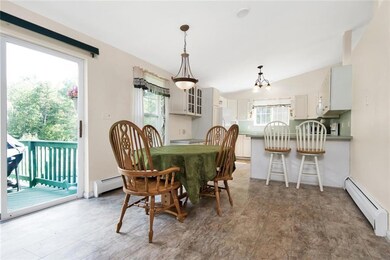 Sliding glass doors from the dining...