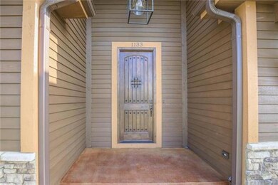 Covered front entry.