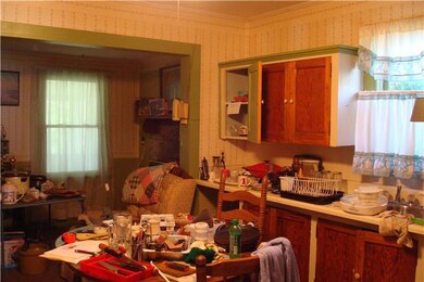 Kitchen breakfast, estate sale is ongoing.