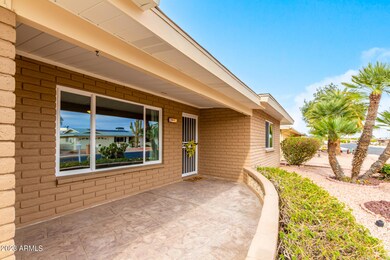 Inviting front patio