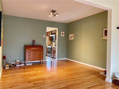 Spacious dining room off kitchen. Some might envis
