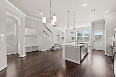 Photos depict a model home built on the same floor