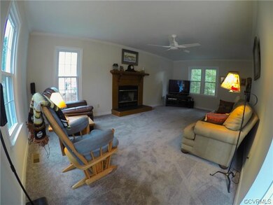 Inviting Family Room with New Carpet, Freshly pain