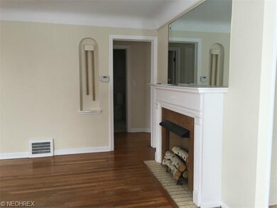 Living room with hardwood floors