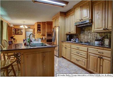 Cypress Cabinets with Granite Counter tops and cer