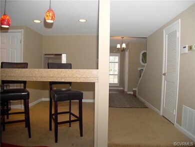 Dining area and foyer.