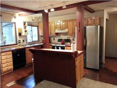 Large kitchen with island