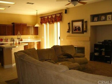 Kitchen opens to family room