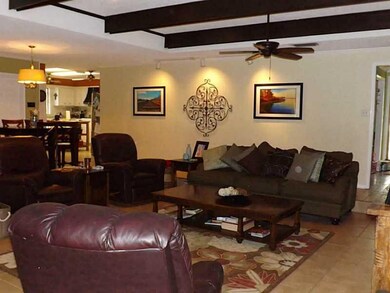 Living Room. Large open living area can easily acc