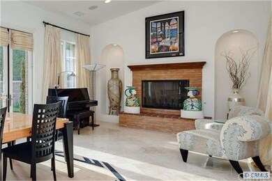 Living Room with Vaulted ceilings