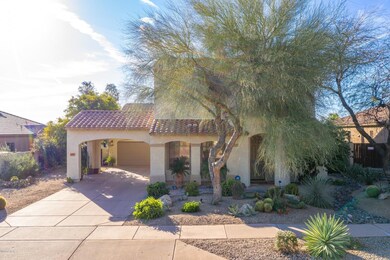 Front View w/ Mature Desert Landscape