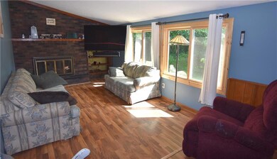 Living area in basement great for move nights