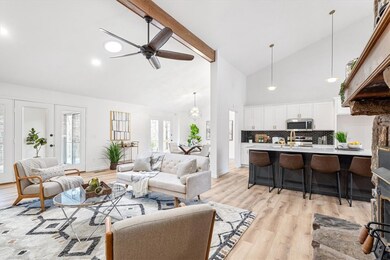Living Room overlooking the Kitchen