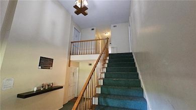 Stairway with a high ceiling