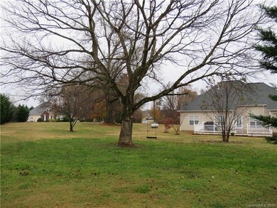 The swing beckons in this extra large back yard!