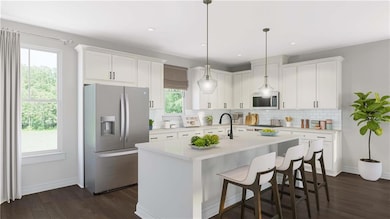Virtually staged! Large kitchen islands that can s