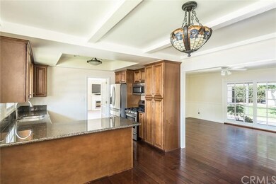 Kitchen adjacent to living room