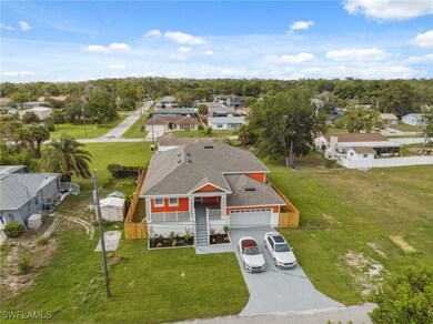 Aerial view of residential area
