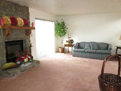 Living Room. The inside of the fireplace was repla