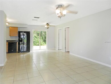 Living room and dining room from view from front d