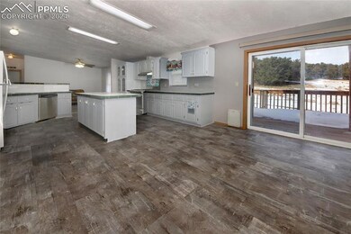 Kitchen walks out to rear deck with heated ramp access.