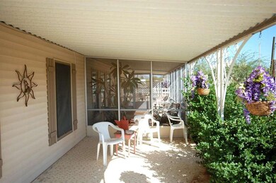 Front patio and screened in porch