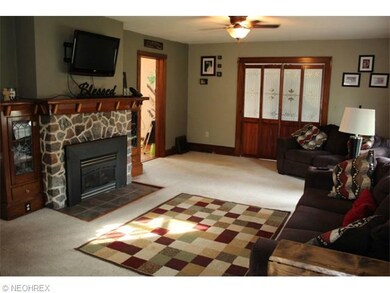 Very spacious family room with sunroom through the