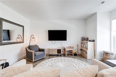 Ground Level Flex Space-They use it as a den.