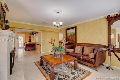 Beautiful faux finishes surround this elegant and 