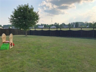 Fully fenced in yard