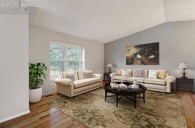 Virtually staged living room