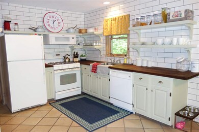 wonderfully updated with floating shelves and waln
