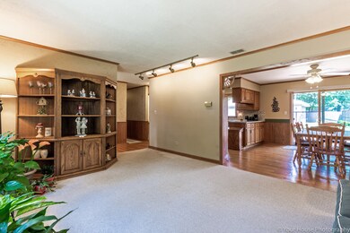 View into kitchen