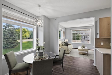 Dining Area into Living Room. Image has been virtually staged