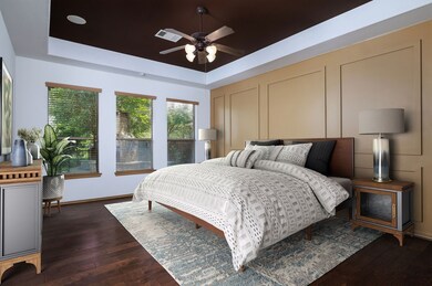 Primary Bedroom staged