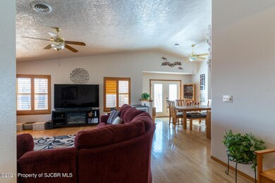 Entryway view into Living Room & Dining