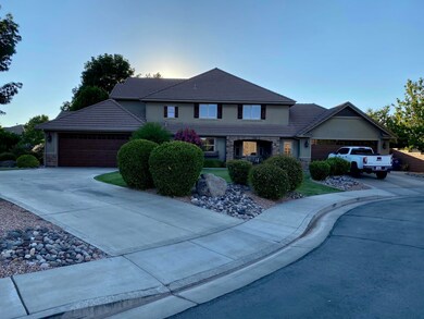Dual double car garages and driveways