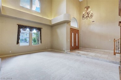 Entry Foyer with vaulted ceilings
