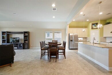 Plenty of space at the bar for several bar stools