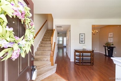 Entryway with stairs