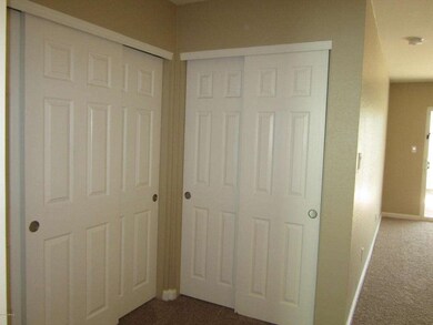 Double closets in master bedroom