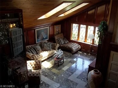 Living room with stately look and feel.