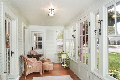 Screened front porch