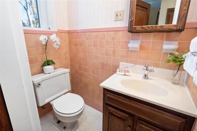 half bath on the first level.